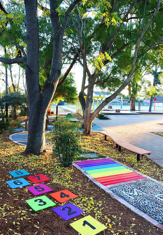 Mawarra Public School Sensory Path Commercial Landscaping Design and Construction, playground garden