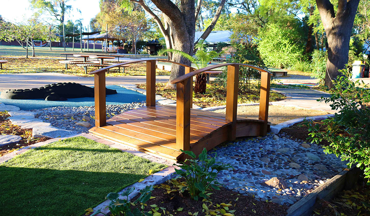 mawarra public school, commercial landscaping design and construction, playground, sensory garden, paving, camden elderslie nsw