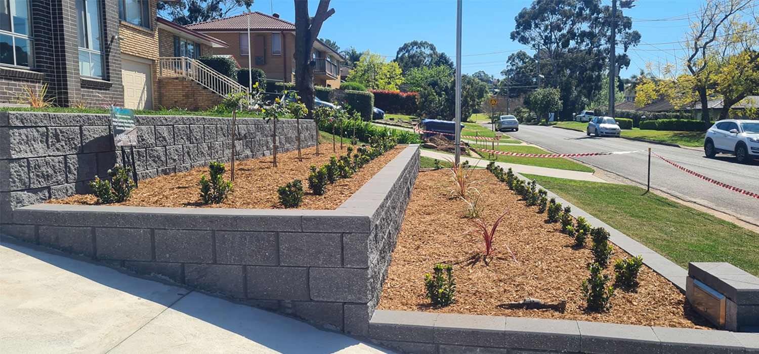 Multi level gardening Baulkham Hills Residential Project Landscaping