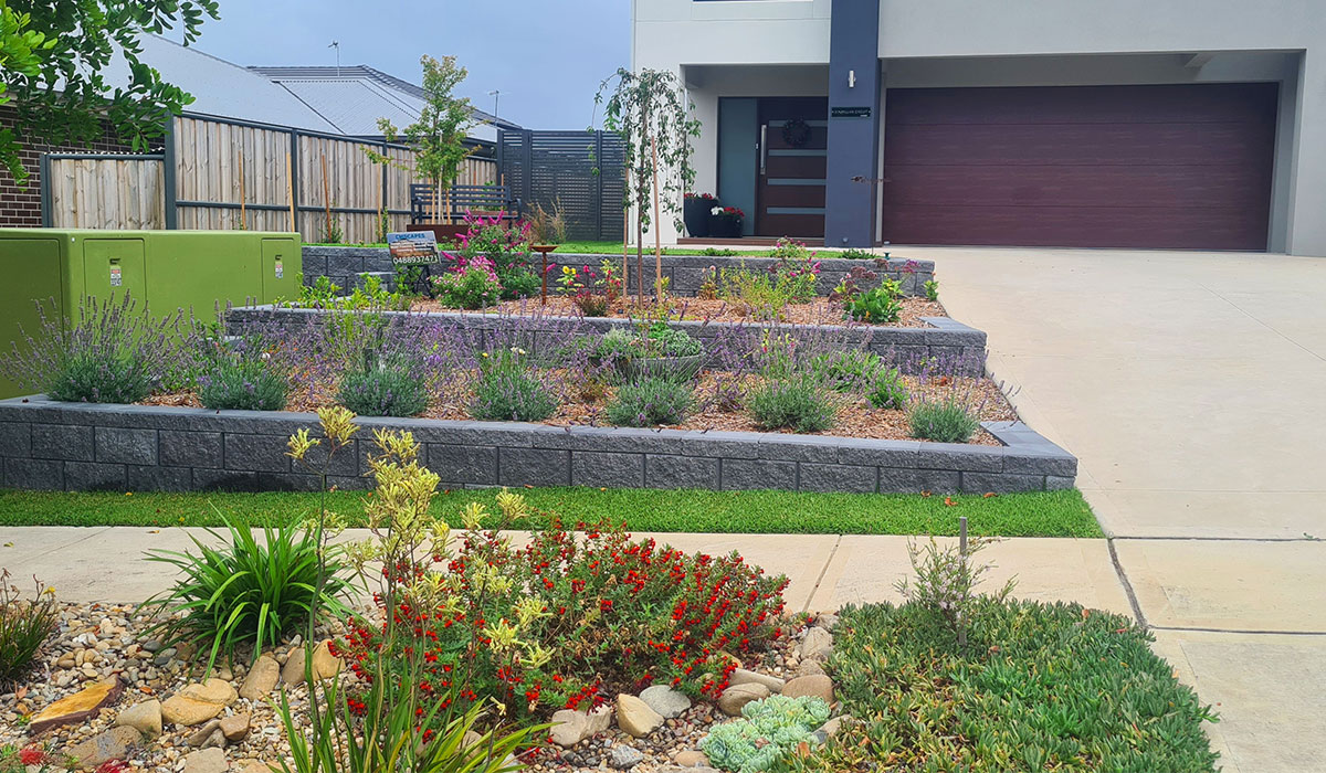 Kellyville Multi-level Gardening, retaining walls, Residential Landscaping design and construction